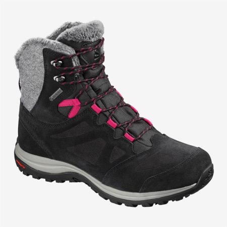 Salomon ELLIPSE WINTER GTX Womens Hiking Boots Black UK BLXA